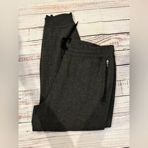 Dark Gray Jogger Sweatpants with Zipper Pocket 90 degrees XXL Mens